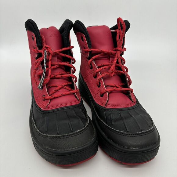 Nike ACG Woodside 2 High boy's Kids Red & Black Boots 524872-601 SIZE 4.5Y - Picture 4 of 8